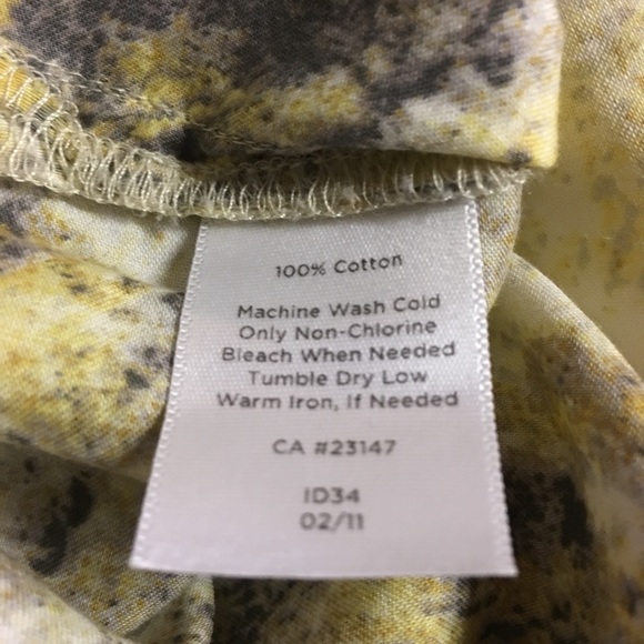 Talbots Sleeveless Scoop Neck Smocked Cotton Top - Picture 8 of 8